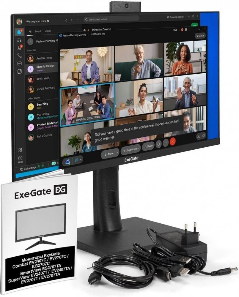 Монитор ExeGate SuperView EV2407TA EX297247RUS