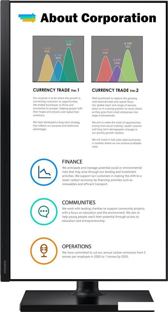 Монитор Samsung LF24T450FZIXCI