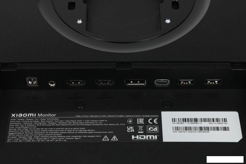 Монитор Xiaomi 4K Monitor A27Ui P27UCB-RAGL (международная версия)