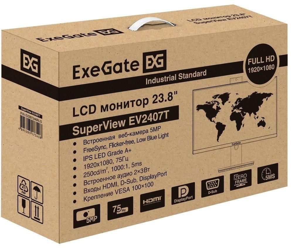 Монитор ExeGate SuperView EV2407T EX297246RUS