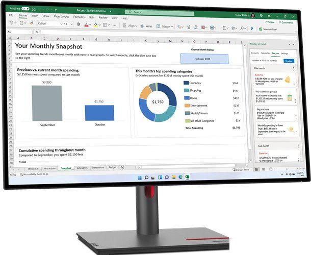 Монитор Lenovo ThinkVision P27h-30 63A1GAT1EU