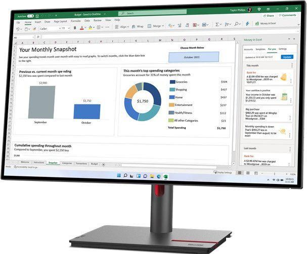 Монитор Lenovo ThinkVision P27h-30 63A1GAT1EU